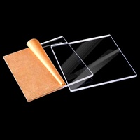Feuille acrylique extrudée transparente coulée personnalisée, panneau lumineux en plastique découpé au laser Application de gravure Service de différentes tailles