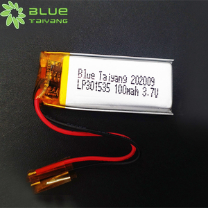 Batterie rechargeable au lithium polymère Lipo Li-ion 301535 3,7 V 100 mAh, batterie Lipo 3,7 V 100 mAh, batterie Li-po 100 mAh - Product Image 1