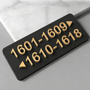 Plaques de porte personnalisées en acrylique pour hôtels et numéros de maison – Idéales pour les panneaux de porte de chambre - Product Image 3