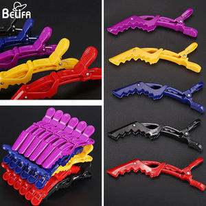 Accessoires d'outils de <span class=keywords><strong>coiffure</strong></span> de salon de <span class=keywords><strong>coiffure</strong></span> en gros pinces à griffes en plastique de haute qualité 6 pcs <span class=keywords><strong>pince</strong></span> crocodile pour cheveux - Product Image 5