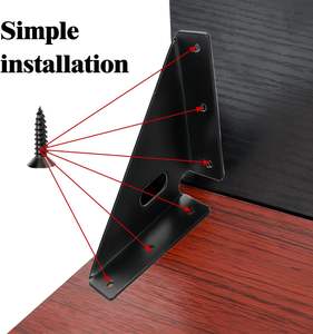 Support d'angle en L en fer, plusieurs tailles, connecteur de fixation pour étagères de meubles en bois, maison et bureau, vente en gros - Product Image 4