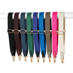 Meetee BB-069 <span class=keywords><strong>Tracolla</strong></span> in Cotone e Pelle Bovina Regolabile 3,8cm*85-125cm per Borse Fai-da-Te, Tote e Borse a Spalla - Product Image 1