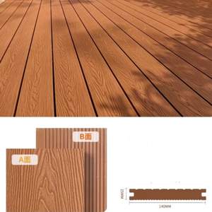 Pavimentazione in Composito Legno-Plastica per Esterni, Anticorrosione, Impermeabile, Senza Giunture, Tavole WPC Coestruse - Product Image 4