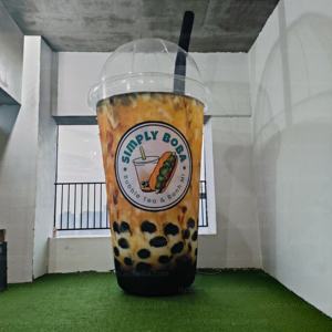 Cangkir Teh Susu Gelembung Tiup Raksasa/ Cangkir Kopi Tiup dengan Lampu LED untuk Acara Promosi - Product Image 1