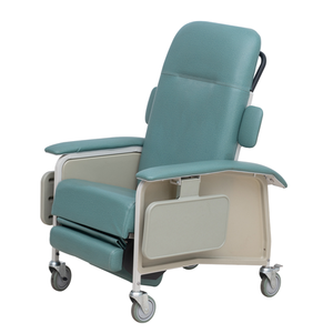 Cómoda silla reclinable de infusión de cuero plegable enfermería con silla de ruedas para personas mayores - Product Image 1