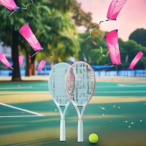 Raqueta <span class=keywords><strong>de</strong></span> <span class=keywords><strong>Tenis</strong></span> Jumbo <span class=keywords><strong>de</strong></span> Diseño Divertido y Novedoso, Empuñadura <span class=keywords><strong>de</strong></span> Fibra <span class=keywords><strong>de</strong></span> Carbono Antivibración, Red <span class=keywords><strong>de</strong></span> Nailon, Tamaño <span class=keywords><strong>de</strong></span> la Cara 67.5x27.5cm, Peso 368g, Longitud 45.5cm - Product Image 4