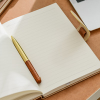 Carnet de notes professionnel A5, couverture rigide en similicuir, reliure filée, pour réunions de bureau et travail ; Vente en gros disponible, personnalisation du logo