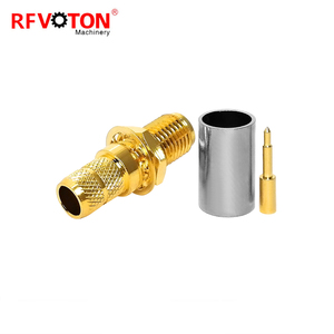 Nhà máy 50 Ohm RP phân cực ngược SMA nữ Jack Bảng điều khiển gắn kết uốn cho lmr240 LMR-240 H-155 RG59 <span class=keywords><strong>RF</strong></span> Coax kết nối đồng trục - Product Image 2