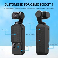 Nuevos Accesorios para Cámara de Acción, Funda Protectora de Silicona Suave a Prueba de Golpes con Cubierta de Pantalla para DJI OSMO Pocket 4