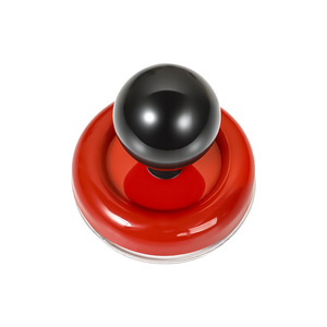 Vintage Style Round Suction Cup Hook Red 1kg Max Load Wall Mounted For Doorways Entryways Bathrooms No Drilling Required - Product Image 1
