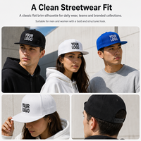 Gorras Ajustables al por Mayor, Nuevas, con Cierre a Presión, Deportivas, de Béisbol, Personalizadas, de 6 Paneles, para Adultos, Clásicas, con Visera Plana y Logotipo