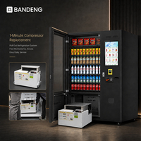 Máquina Expendedora Automática BANDENG BD6610 22T para Bebidas y Aperitivos con Gabinete Refrigerado de 60 SKU, Diseño Minorista