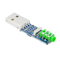 Placa decodificadora DAC USB PCM2704, tarjeta de sonido Mini USB con salida analógica, adaptador de audio de alta fidelidad para PC, portátil, bricolaje