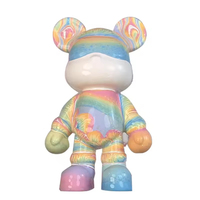 Kit de sculpture d'ours en vinyle liquide blanc en résine, modèle de poupée d'ours cool et violent à faire soi-même, jouet d'art