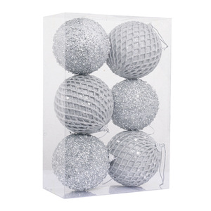 Bolas de Espuma Navideñas con Lentejuelas de Colores, Perlas Pequeñas de 10 cm, 6 Piezas, Marca Merry Tree, Origen Zhejiang, Árbol de <span class=keywords><strong>Navidad</strong></span> - Product Image 6