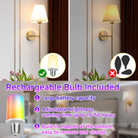 Ampoule LED SMD électromagnétique rechargeable 360° avec culot E14 pour usage hôtelier, éclairage d'ambiance domestique avec télécommande