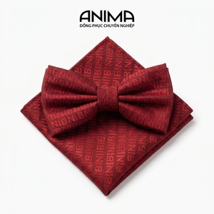 Nœud Papillon Sur Mesure pour Homme en Tissu Doux Haute Densité Rouge Vin – Idéal pour le Témoin, le Marié, Tenue de Cérémonie ANIMA – Achat en Gros - Product Image 1