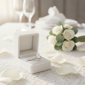 Elegante anillo de bodas Royal Brides Real Princess Best Diamond Solitaire con diseño acentuado - Product Image 3