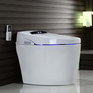 Sàn gắn WC tự động một mảnh nhà vệ sinh bát thông minh gốm thông minh nhà vệ sinh <span class=keywords><strong>commode</strong></span> - Product Image 2