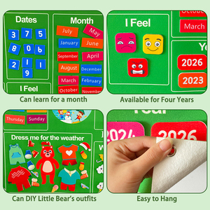 प्रीस्कूल क्लासरूम में बच्चों के लिए क्लासरूम कैलेंडर फेल्ट स्टोरी बोर्ड अवश्य होना चाहिए - Product Image 6