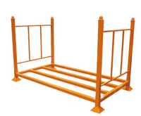 Étagère de rangement pour pneus de camion pliable et empilable en acier robuste à plusieurs niveaux, revêtement en poudre électrostatique anti-corrosion