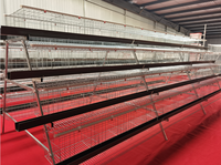 Nouvelle Cage à Poulets Automatique en Fil Galvanisé à Froid, 3/4 Niveaux, Facile à Nettoyer, Économie de Main-d'œuvre, Gain de Place, Faible Coût, Flexible