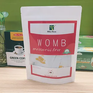 Venta al por mayor de té de útero femenino, cuidado personal y saludable, Etiqueta Privada, mujeres fibroides, menstruación, fertilidad femenina, té de útero cálido