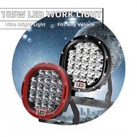 Nouveaux phares de travail LED Yueze 7 pouces 105W 12V super lumineux, tout-terrain, 4x4, SUV, camion, tracteur, garantie de 2 ans