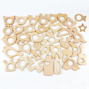 Nouveau bébé produits fleur en forme de hêtre chaîne dentaire <span class=keywords><strong>collier</strong></span> en bois dents pendentif - Product Image 2