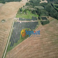 Structure de montage solaire au sol HQ en acier C/U avec revêtement ZAM, excellente résistance à la corrosion, pour pieux de fouloir C1~C5