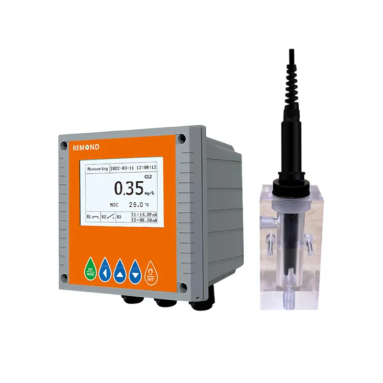 Sensor de cloro residual industrial, analisador de cloro fcl, tensão constante, sem cloro on-line