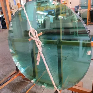 Hot selling kunxing glass produce round tempered glass for office table glass wholesaler