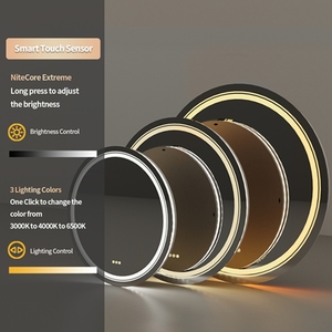 Specchietti da bagno a Led rotondi da 24 pollici con specchio da parete da parete Anti-rana Smart LED per la casa - Product Image 3