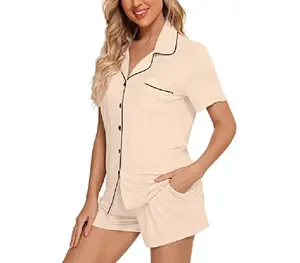 Support customization cotton ladies pajamas and sleepwear matching woman sleepwear pajamas sleepwear for women