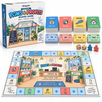 Paws & Profits Couple Pet Store Co-op Board Game - Jeu de société éducatif et stratégique avec des composants réutilisables et recyclables