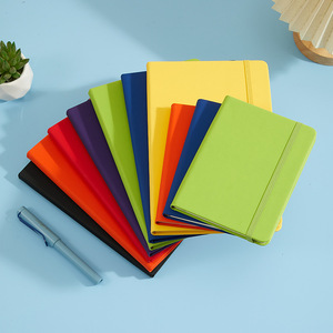 Libreta A5 Personalizada al por Mayor con Logotipo, con Cintas Elásticas y Cuero PU de Alta Estética, Diario de Color Sólido - Product Image 2