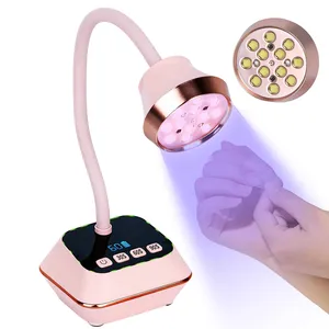 Cordless Nail Dryer <b>with</b> 12 LEDs, 3 <b>Timer</b> Settings, LCD Display, 1500mAh Battery, Portable Gel Nail <b>Lamp</b> for Fast Curing - Product Image 1
