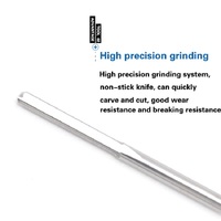 3.175*22 fraise en bout à fente droite à deux cannelures CNC outils de coupe à deux dimensions mèche de routeur