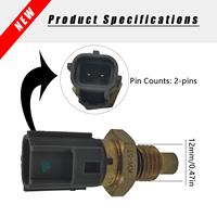 Capteur de température d'huile de pompe diesel Hino pour moteur J05E J08E, excavatrice Kobelco SK200 SK350, capteur de température de pompe à carburant Sumitomo SH200