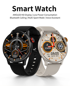 CY26 นาฬิกาอัจฉริยะรุ่นใหม่สำหรับผู้ชาย หน้าจอ AMOLED ตรวจวัดอัตราการเต้นของหัวใจ ตรวจสอบสุขภาพ บลูทูธ NFC นาฬิกาออกกำลังกาย - Product Image 5