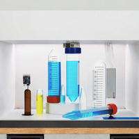 Tubes à centrifuger transparents XZ LAB 50 ml en PP durable, autoportants, écologiques, à fond conique avec bouchon à vis