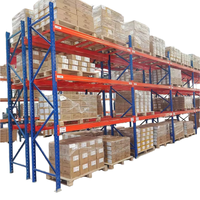 Estantería de Paletización VNA Ajustable de Acero Reforzado con Recubrimiento Electrostático de Polvo Epoxi de 5 Capas, Cartón de Almacenamiento de Grado Industrial