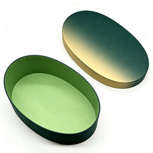 <span class=keywords><strong>Coffret</strong></span> cadeau ovale de qualité supérieure |   Emballage en papier rigide de couleur dégradée pour les desserts de fête et les friandises <span class=keywords><strong>gourmandes</strong></span> - Product Image 6