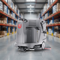 Nettoyeur-sécheur de sols électrique autoporté CleanHorse X7, réservoirs de 85 L, largeur de nettoyage de 660 mm, raclette de 1100 mm