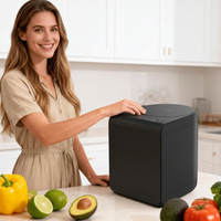 Machine de compostage des déchets alimentaires en 4 à 8 heures, réduction de volume de 95 %, machine de compostage de cuisine avec filtre à charbon actif