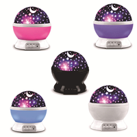 Lampes pour chambre à coucher, projecteur d'étoiles romantique rotatif à 360 degrés