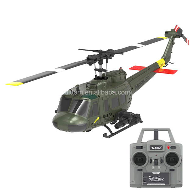 C032 UH-1 Huey 1/48 RC Armed Stunt Helicopter 2.4G 6CH Intelligent Positioning Version Helicopter with 6-Axis Gyro
