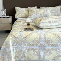 Bon prix literie imprimée draps personnalisés drap de lit taie d'oreiller ensemble de literie
