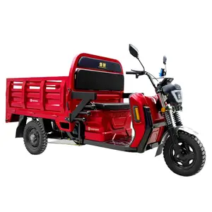 JINPENG Electric Tricycle 3 Wheel Cargo Electric Tricycle Spring Steel Box Frame Power Use