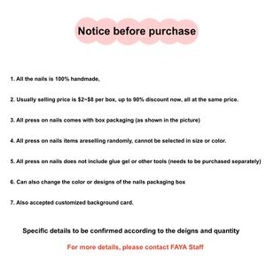 Fournitures pour ongles en gros, emballage en boîte, ongles press-on faits main de haute qualité avec motifs, ongles press-on faits à la main - Product Image 6